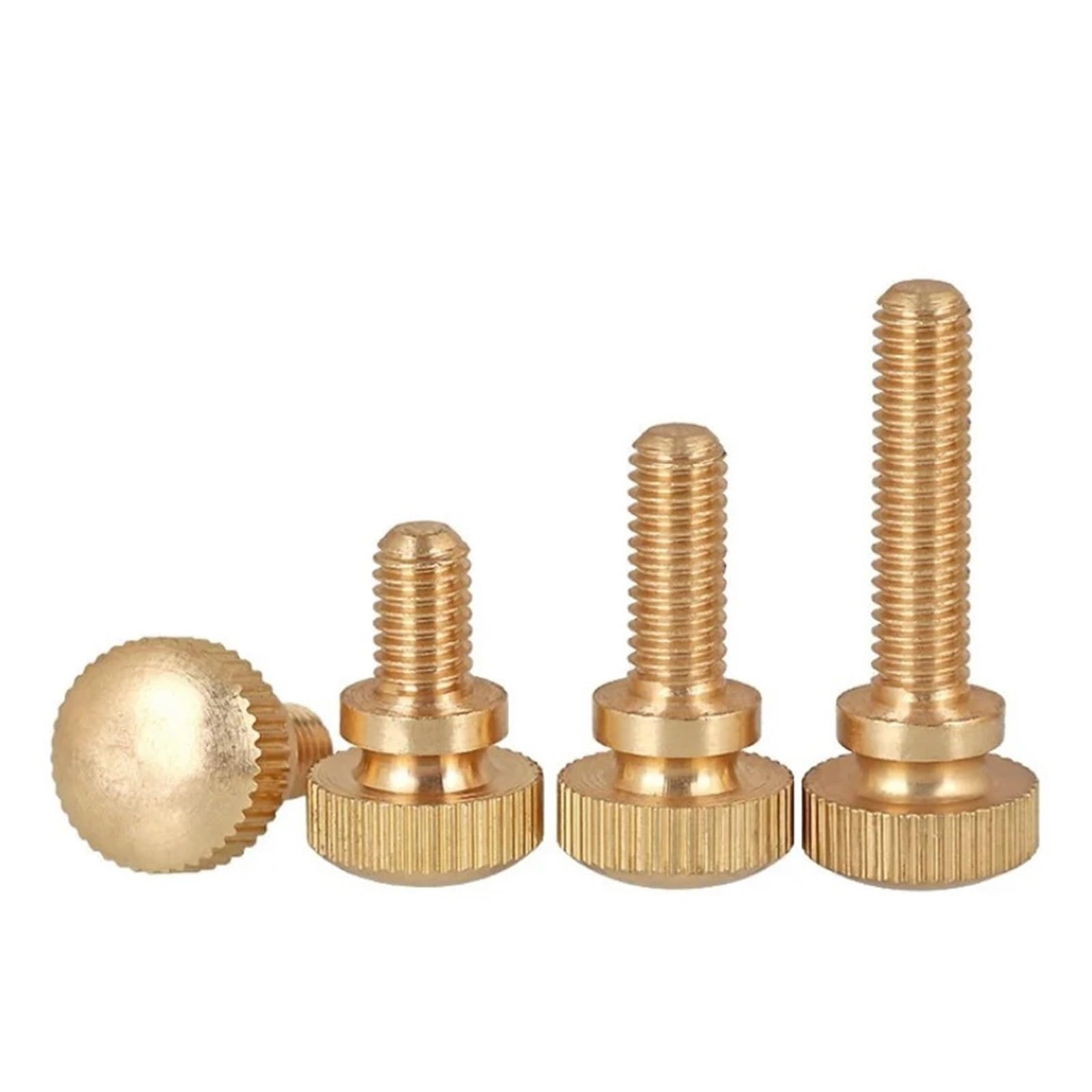 10-100Pcs Messing Doppelschicht Rändelschrauben Stufenkopf werkzeuglose Schrauben M3-M10 PC-Gehäuse Elektronik(M6x10(dk 14)-5pcs)