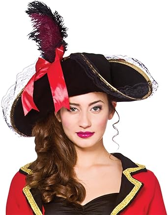 Ladies Deluxe Pirate Bucanneer, Multicoloured, Size One Size