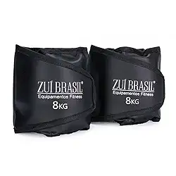 Caneleira 8kg Peso Musculação Kit Funcional Completo O Par - Tornozeleira Academia, Caneleira Academia, Caneleira Musculação, Treino Pernas
