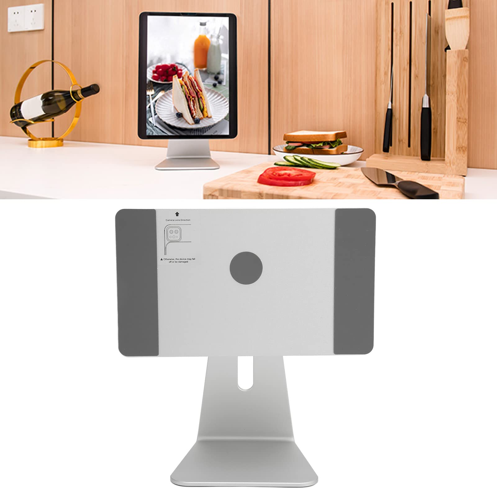 Per Supporto Tablet IOS Supporto Per Tablet in Silicone Antiscivolo in Lega di Alluminio Magnetico Argento Per Dispositivo da 10,9 Pollici 11 Pollici 12,9 Air 4th IOS Per Pro Progettato