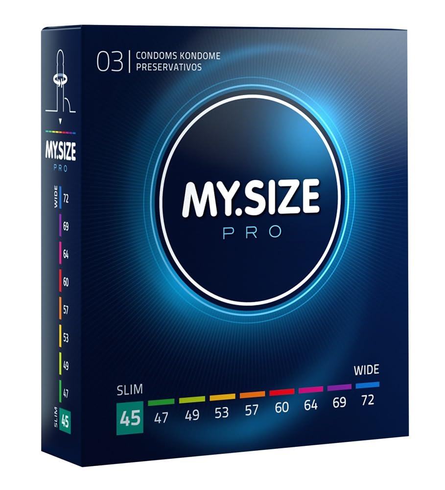 My Size PRO Condom 0, 45 mm, Tight Fit, 10 Condoms - Perfect fit and a Suitable for Everybody