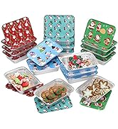 Amazon.com: Yardwe 20PCS Christmas Cookie Tins with Lid, Foil
