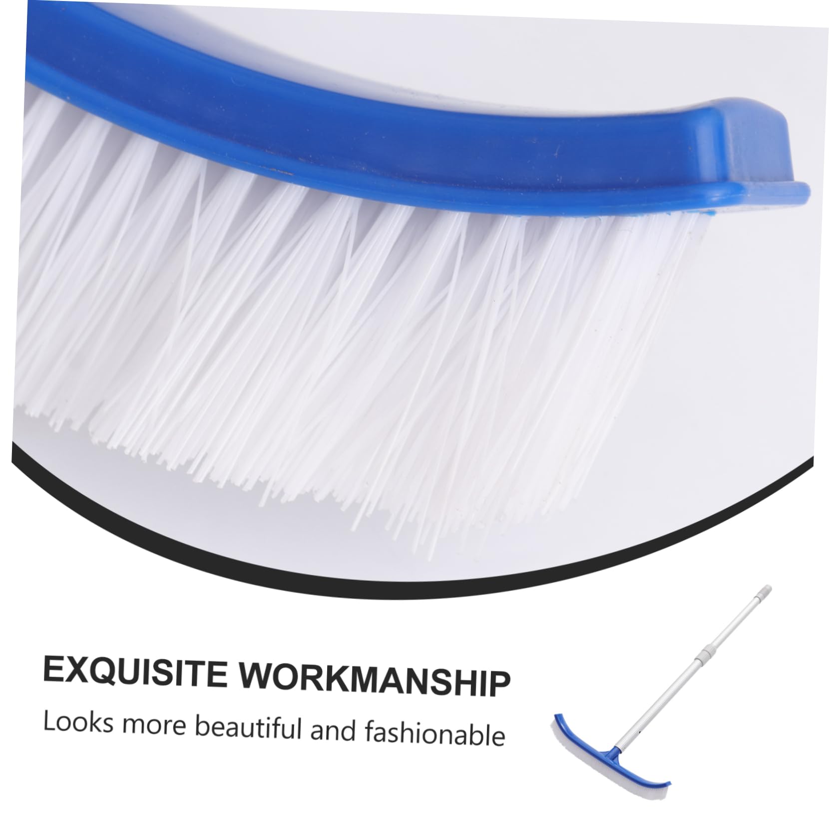 Brosse Manuelle de Piscine ABS Bleue, 1 Set, Brosse de Nettoyage
