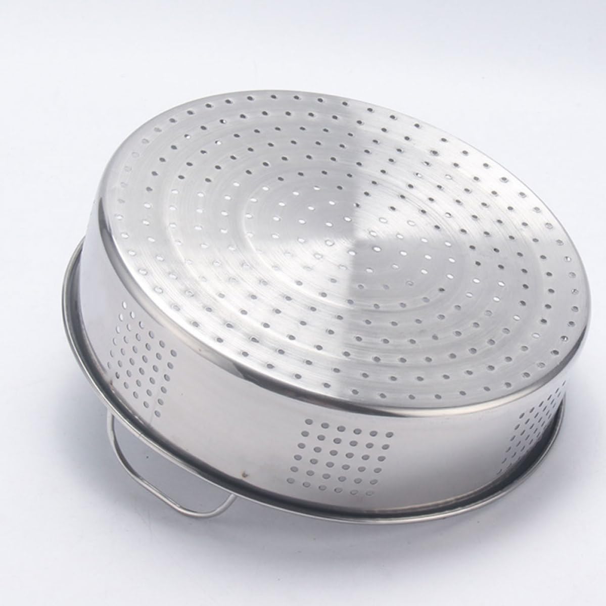 Cestelli per Cottura a Vapore in Acciaio Inox 2 Pezzi Manici, Resistenti e Facili da Pulire, per Cucina Domestica e Ristorante