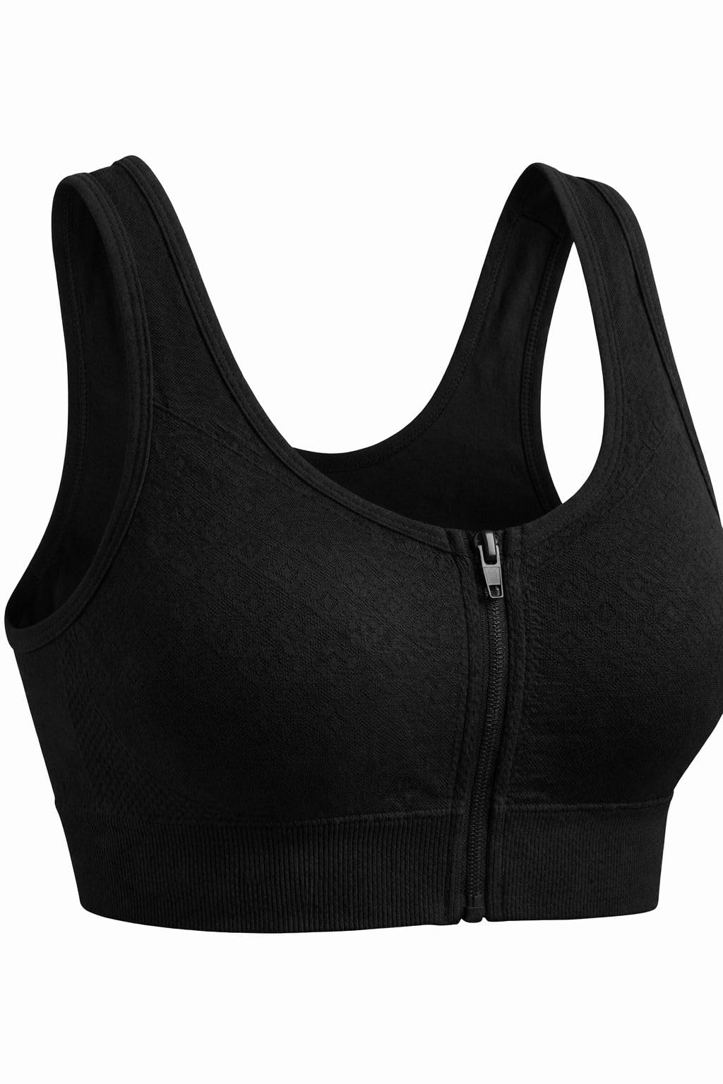 diamond enterprise Women Front Zip Bra | Wire-Free | Stretchable Comfortable Bra | Free Size (30–36)-picture-29