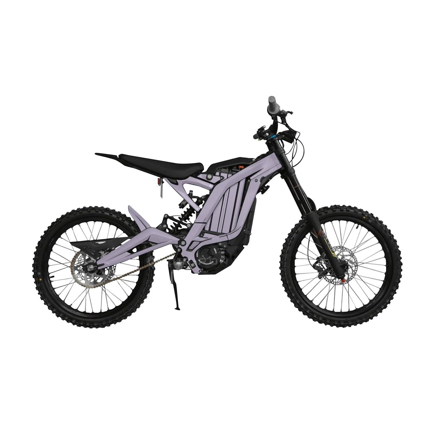 Surron Light Bee Graphics Kit Wrap - Solid Lilac - Sur-Ron Skin - Premium 3M Vinyl Protective Wrap Decal Cover - Easy to Apply | Crafted in The USA by MightySkins