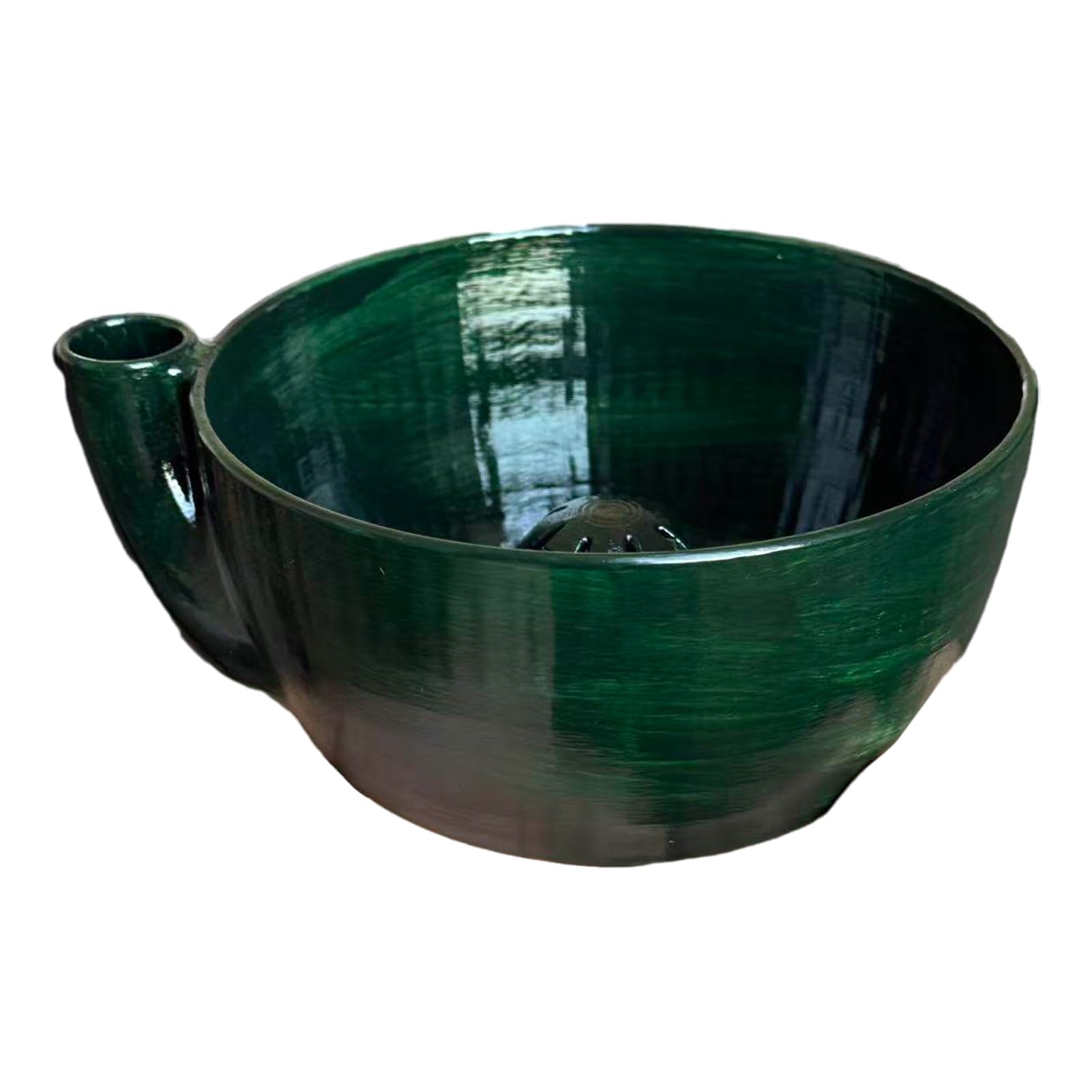 RetroNest Self Spinning Berry Washer Fruit Cleaning Bowl, 360 Degree Vortex Cleaning with Quick Drain System for Strawberries and Blueberries Kitchen Vegetable Colander Sieve Basket Green