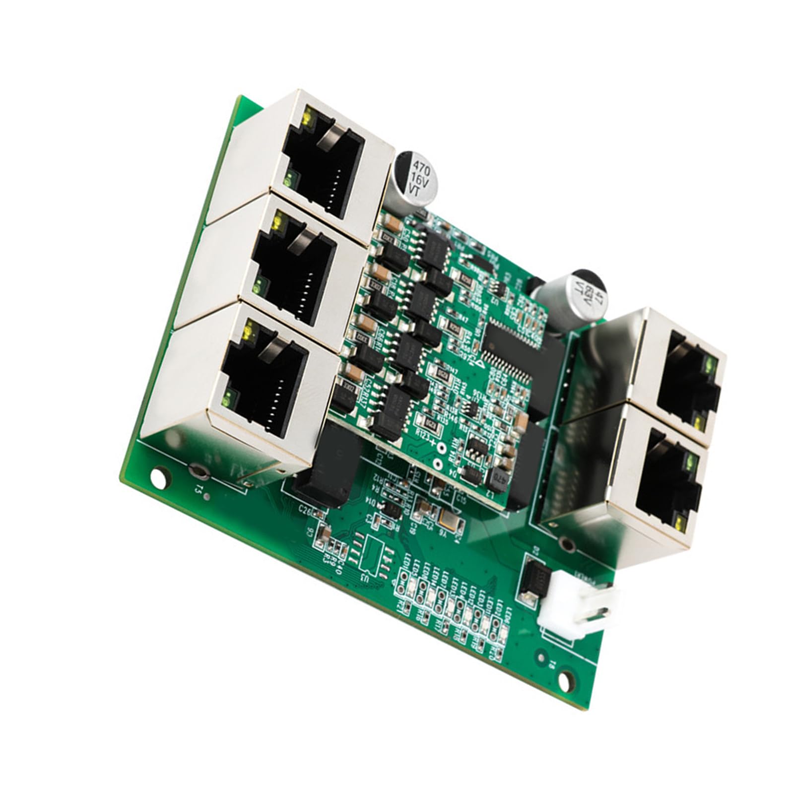Industriale 5 Porte 10/100M Ethernet Switcher Modulo RJ45 Dispositivo di trasmissione di rete Interna Accessori Scheda Madre Desktop Gigabit Ethernet Center