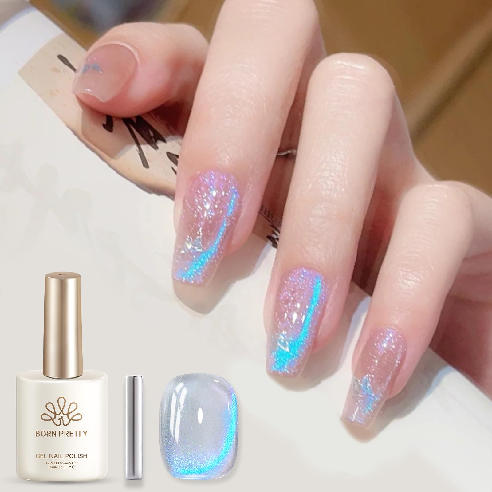 Amazon.co.jp: BORN PRETTY マグネットネイル 15ml ジェルネイル