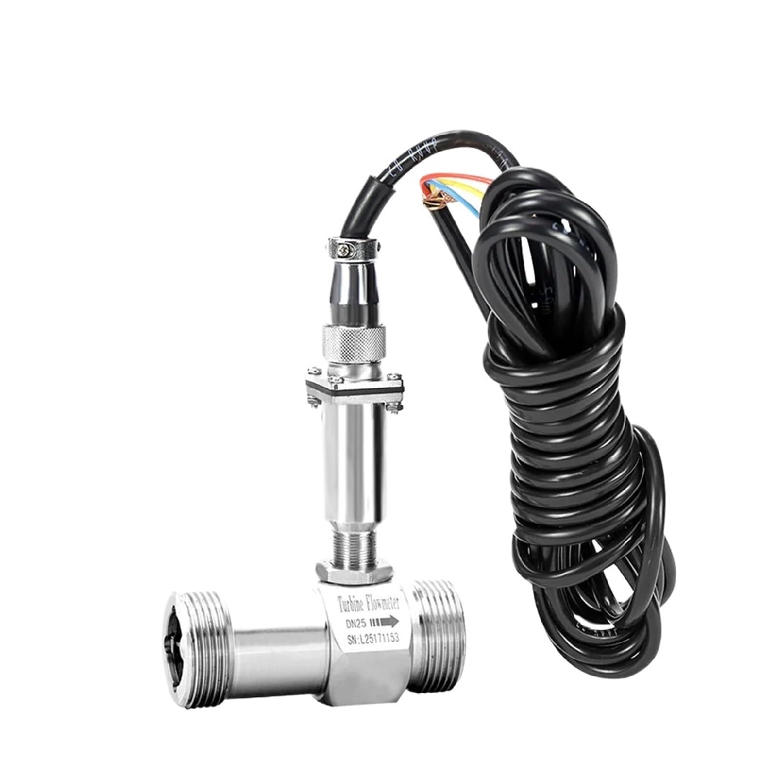 KSZHZYMGX Flow Meter Pulse Counter 1/2 1” Water Flow Sensor Turbine Flowmeter(DN10 pulse)