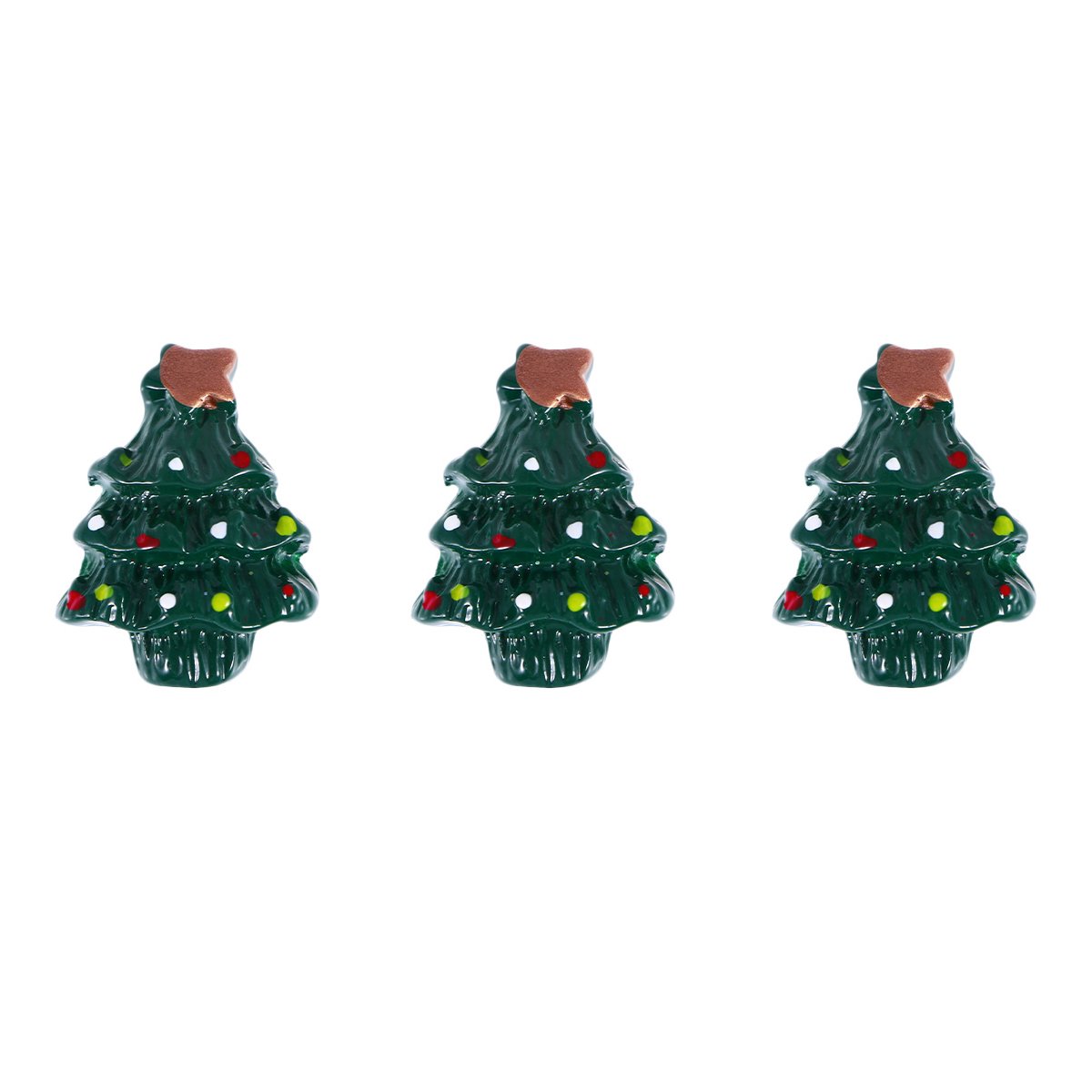 60 Pièces Décorations De Noël En Résine - Père Noël, Sapin, Bonhomme De Neige - Pour Arbre Et Bricolage - 12