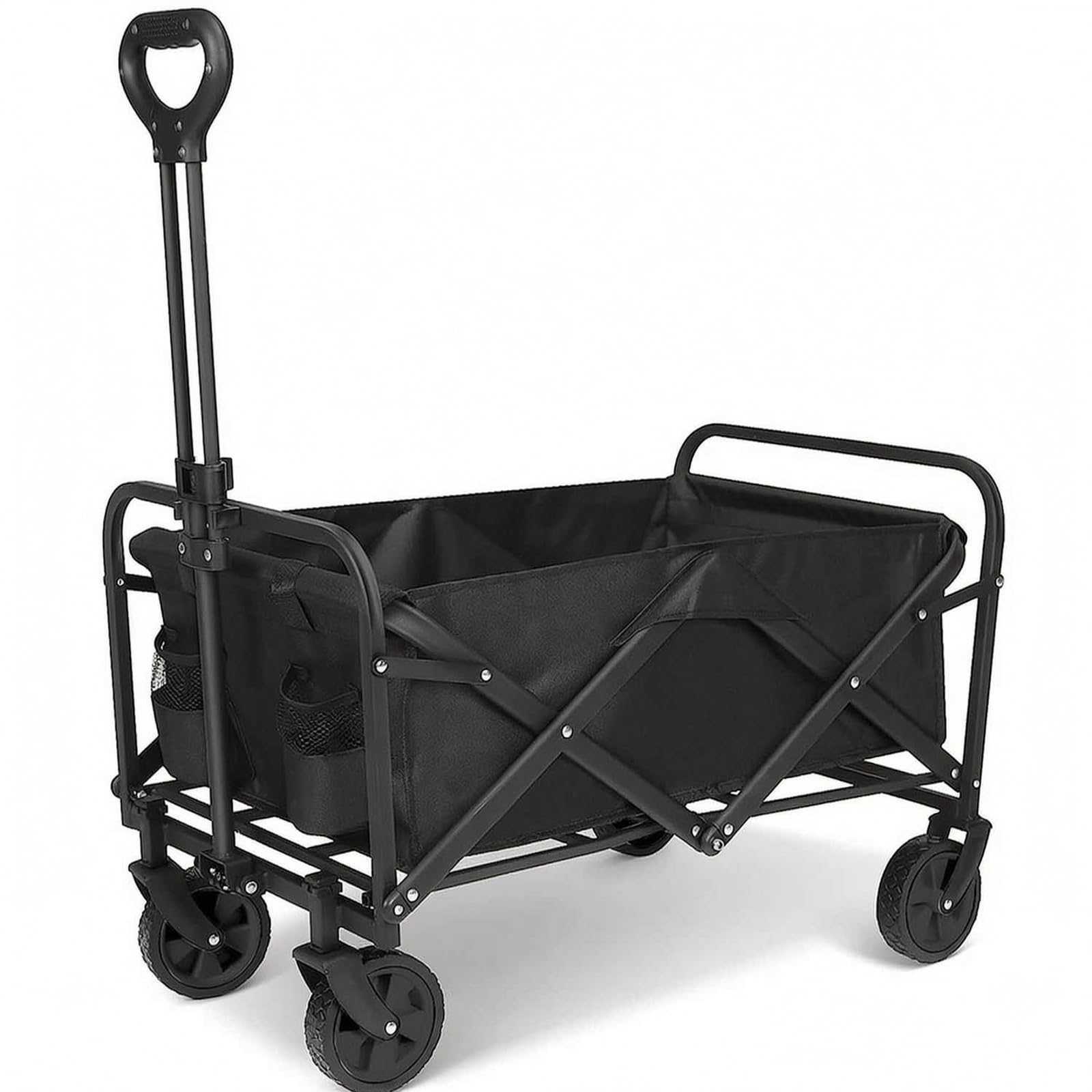 Carrello pieghevole 150 kg, carrello pieghevole, manico regolabile, 100 l