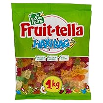 Fruittella Orsetti, Caramelle Gommose, Gusto Frutti Assortiti con Succo di Frutta, Senza Glutine, Confenzione da 1 Busta da 1Kg, per Feste, Regalo, una Scorta di Allegria