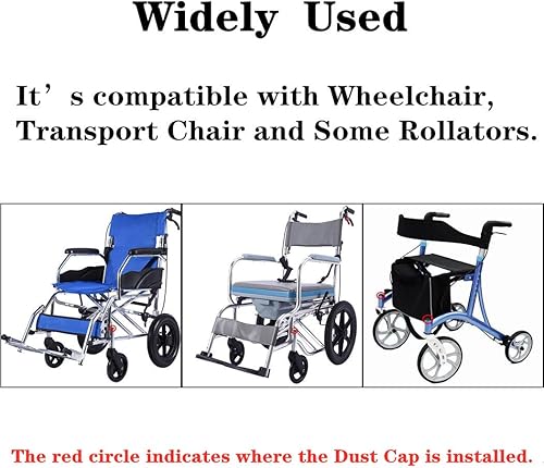 Miniatura 4 de Tapa antipolvo para silla de ruedas, silla de transporte con ruedas, tapa de polvo de piezas universales para carcasa de horquilla delantera en