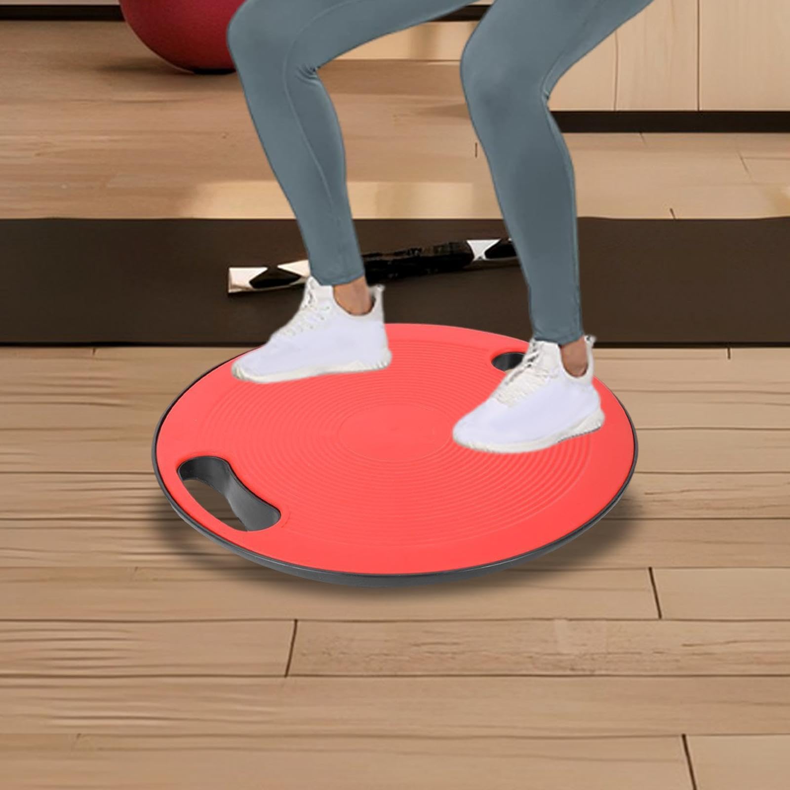 Balance Board Per Adulti Per Addestramento Alla Stabilità E,Rosso