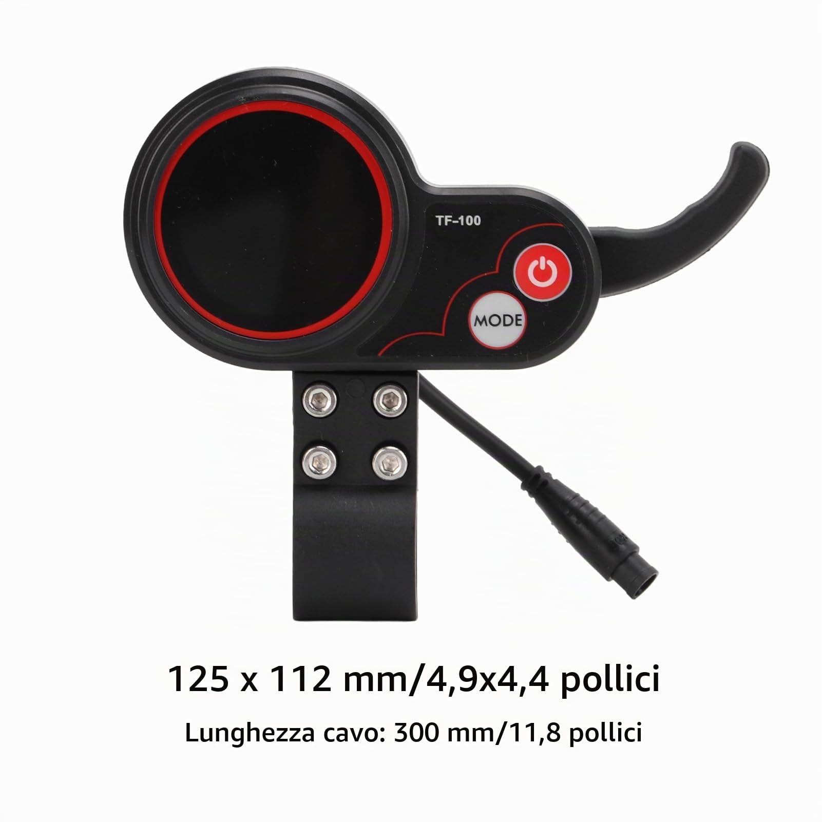 Acceleratore a Pollice per Scooter a 3 Livelli, Controller per Scooter Tf100, Pattini, Skateboard e Scooter 48 V TF-100 Display Strumento di Comunicazione a 6 Pin per Controller