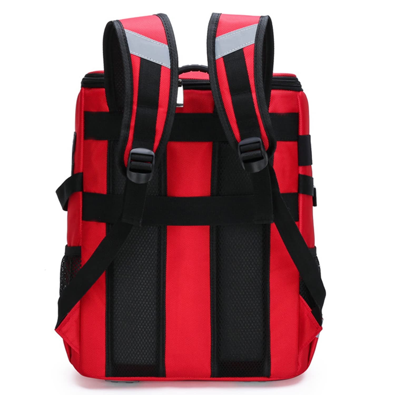 Tragbares Erste-Hilfe-Set Erste-Hilfe-Tasche Trauma-Rucksack leer, medizinisches Notfall-Überlebens-Set für EMS, Camping, Wandern, Gesundheit zu Hause, Exkursionen (Color : Red)