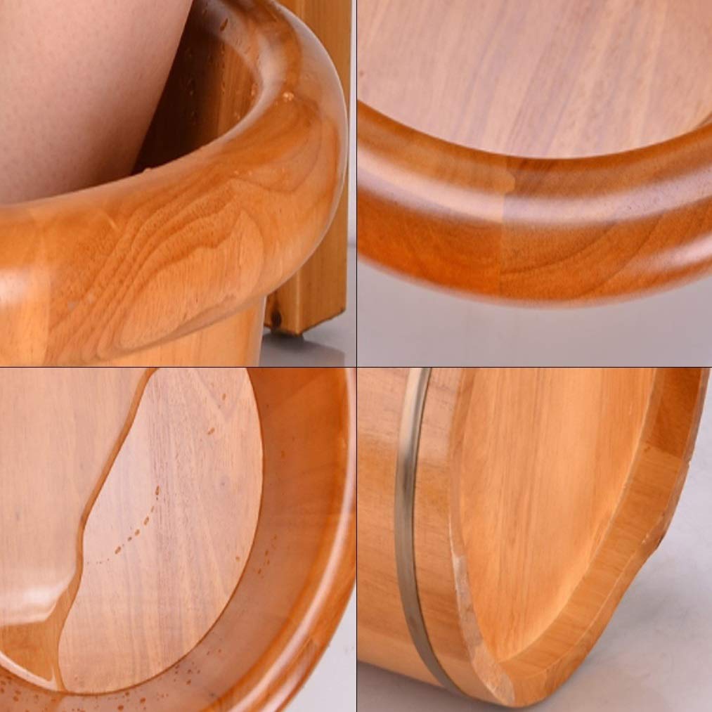 Secchio per Pediluvio,Accessori per Sauna Secchio per Sauna Secchio per Acqua,Vasche per Pediluvio in Legno Fatte A Mano,Barile Rilassante per I Piedi Anniversario Comfortable Anniversary