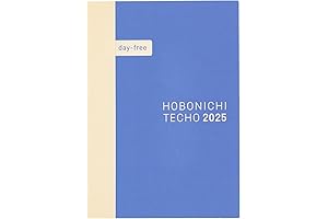 Hobonichi Techo Day-Free A6 Graph Paper Planner (January 2025 Start, Monday Start)