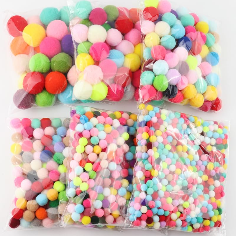Pompon kulki 8 mm 10 mm 15 mm 30 mm pompony DIY miękkie puszyste pompony rękodzieło materiały dekoracje ślubne akcesoria do szycia sprzedaż hurtowa (kolor: 30 mm 05 500 szt.)