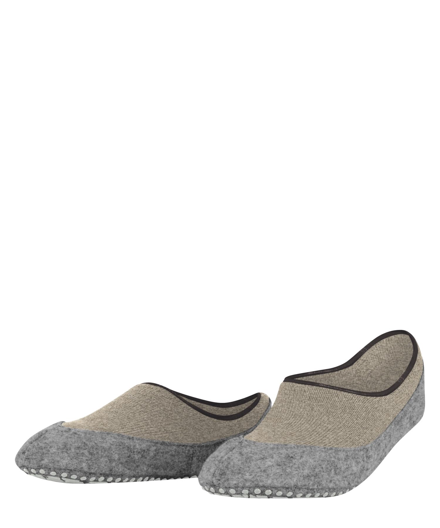 FALKE Damen Cosyshoe Invisible Stoppersocken rutschhemmende Noppen auf der Filzsohle Füßlinge komfortabel warm Plüsch bequem atmungsaktive klimaregulierende geruchshemmende Wolle 1 Paar