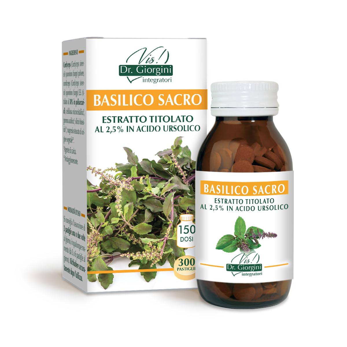 Dr. Giorgini, BASILICO SACRO Estratto integrale secco, 90g