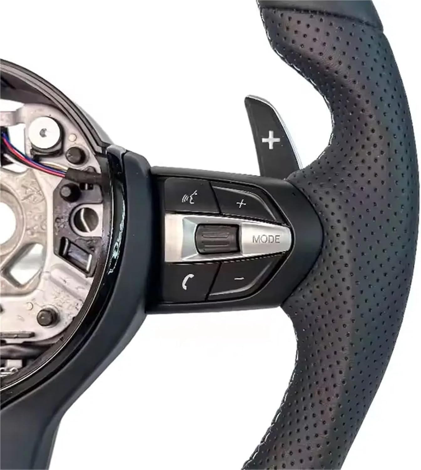 Car Sports Steering Wheel Nappa Leather For BMW F30 F10 F31 F32 F20 F82 F86 E90 X1-X6 M5 M6 M8 Accessories Car Accessories(As shown)