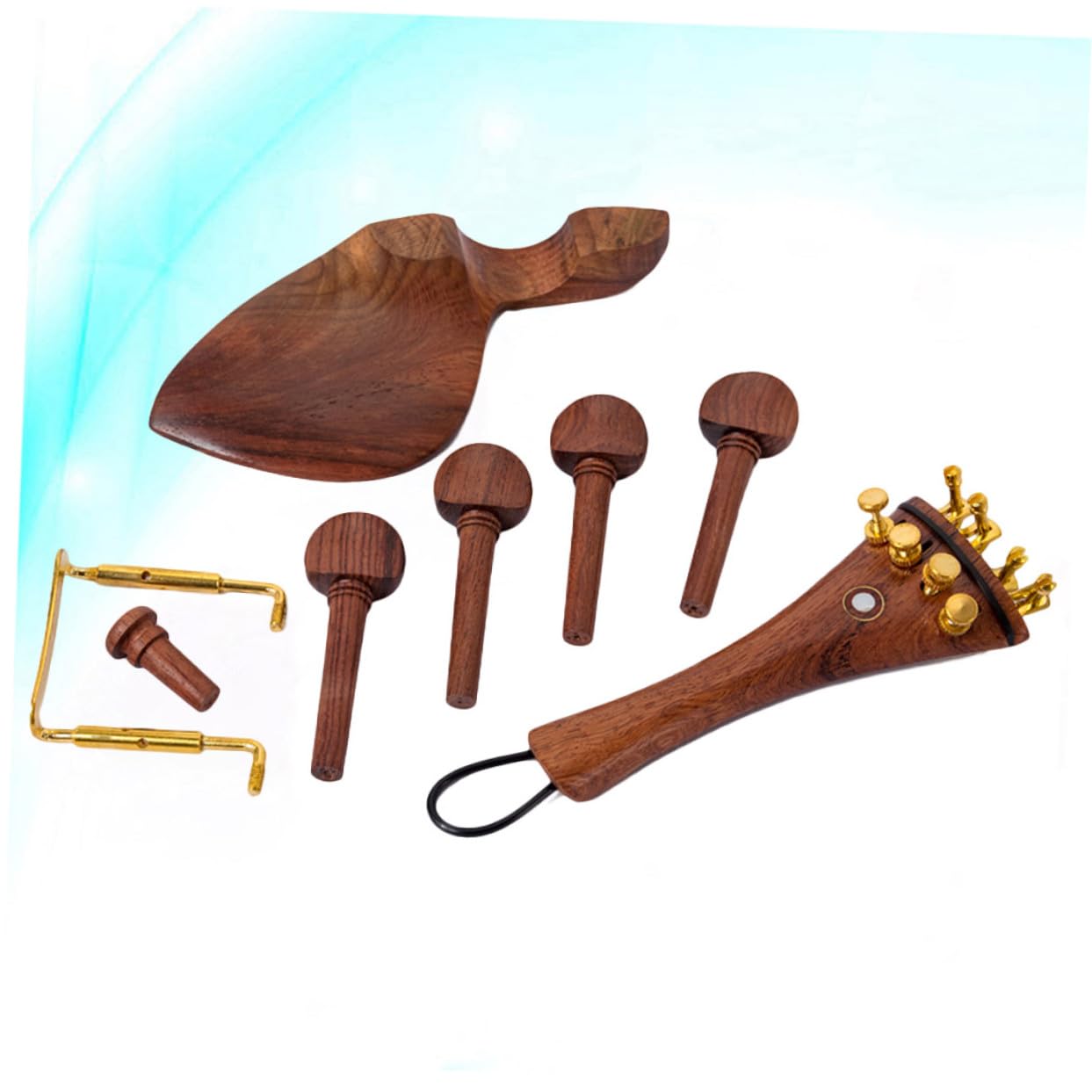 PRETYZOOM 15 piezas Accesorios para Violín de Clavijas Mentonera y Cordal Resistentes y Hechos Mano para Violines de Alta Gama