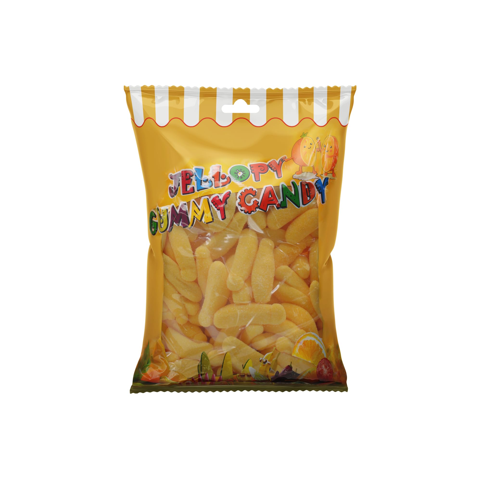 Jellopy Banana Gummy Candy Bag, 1KG – Sweet & Chewy Banana-Flavored Gummy Treats