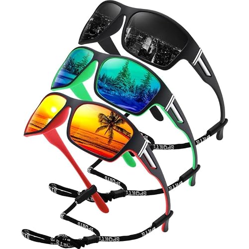 diqivee sunglasses men Polarized Sports Sunglasses for Men Women UV 400 Protection Sunglasses for Running Cycling Driving Fishing Skiing outdoor Sports
