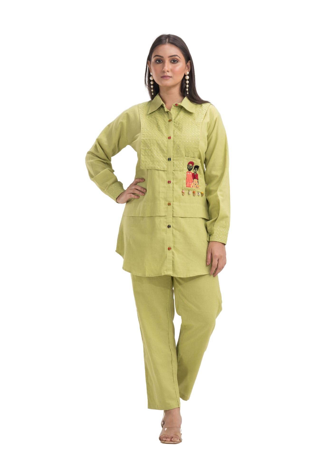 SACRED SUTADesigner Cotton Co-ord Set, Raja Rani, FF-7396