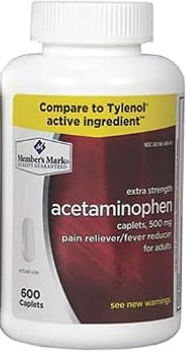 Acetaminofeno Genérico 500 mg Extra Strength - 600 Comprimidos