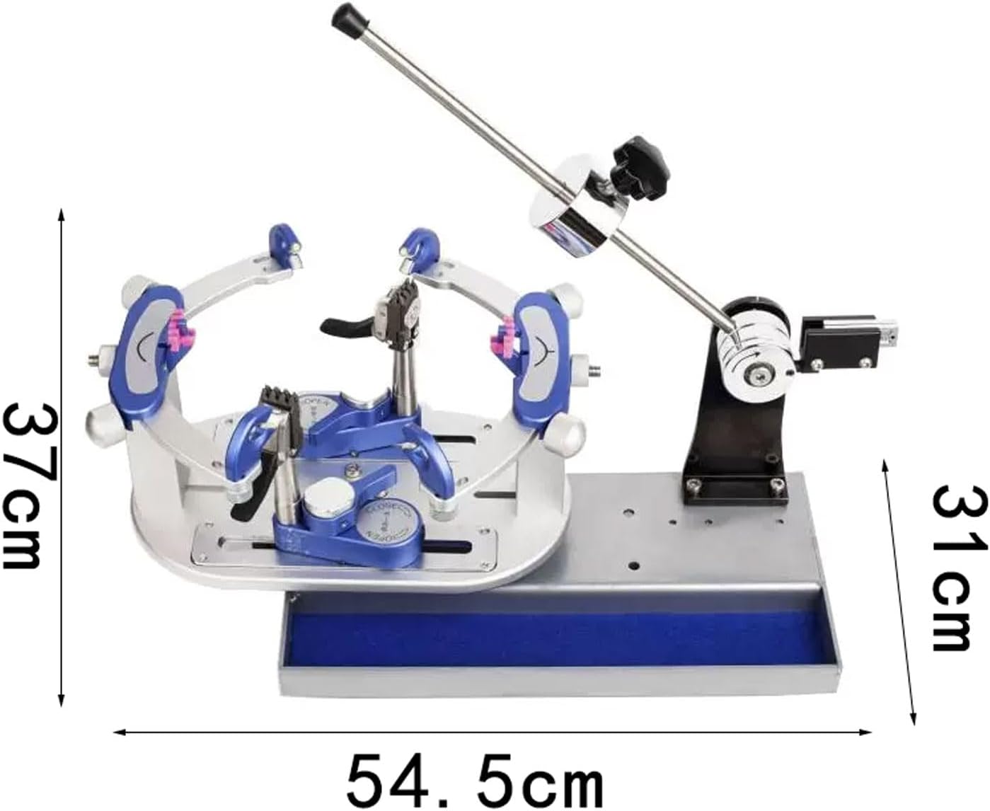 Manual Racket Stringing Machine, 60lb DIY Badminton Racket Stringer, 6 Point Mechanical Wire Winding Machine, Heavy Hammer Cable Puller with Tool Set for Beginners, Amateurs, Professionals