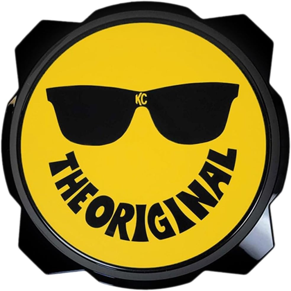 HiLiTES "6"" Pro6 Gravity Light cover - 50th Anniversary Smiley Face- Yellow/Black KC Logo (5114)
