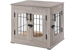 beeNbkks Dog Crate End Table - Furniture Dog Crate That Doubles as...