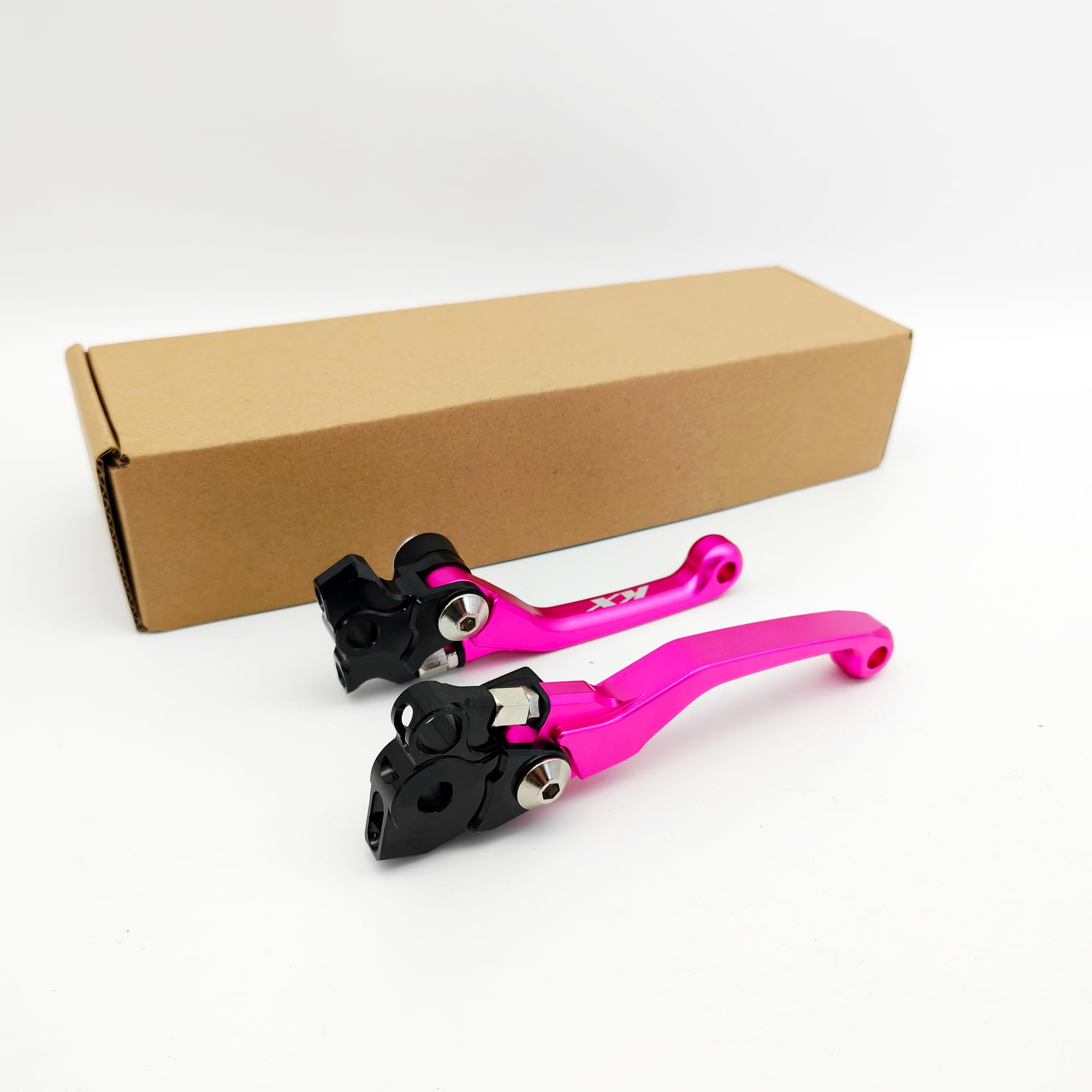 CNC Brake & Clutch Lever Replacement for Kawasaki KX250F/450F KX450SR 2019-2024,KX450 2019-2023,KX450X 2021-2023 (Pink)