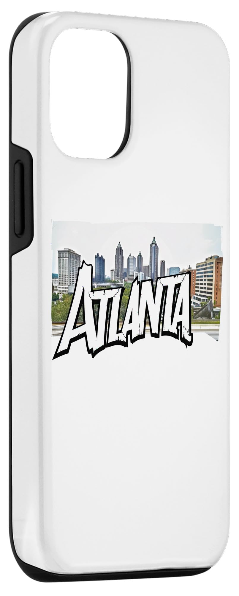 iPhone 14 Atlanta City Skyline Graffiti Street Art Handstyle USA Case - Image 3