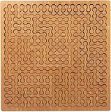 Fractal Tray Puzzles, Mind Bending Wooden Jigsaw Puzzle for Adult, Unique Irregular-Shaped Wooden Puzzle, Difficult Challenging Impossible and Irregular Jigsaw for Brain Training Games (Type-A)
