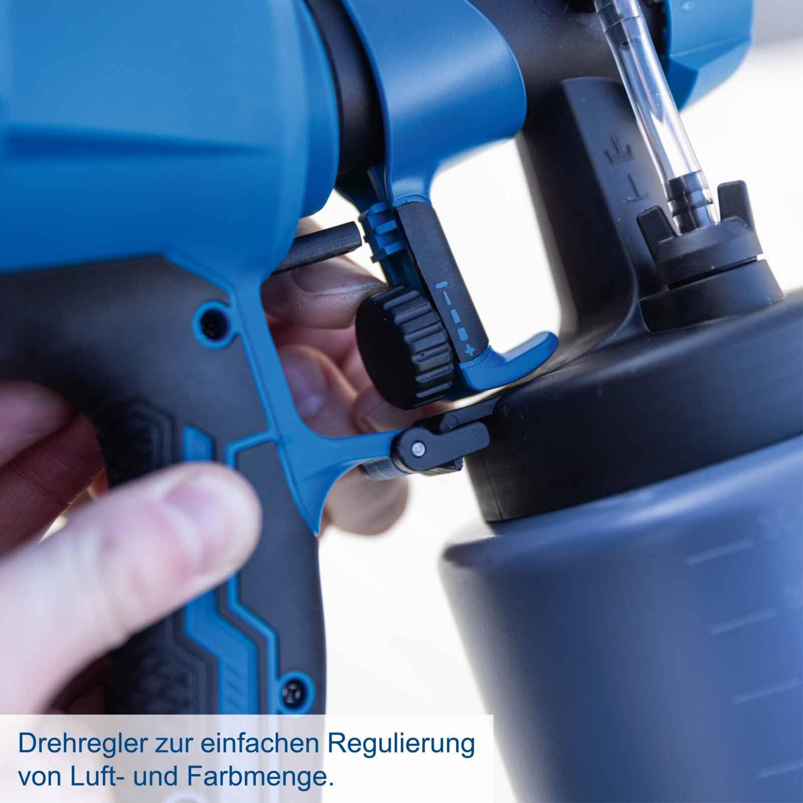 Scheppach Akku Farbsprühsystem C-APS700-X Lackierpistole 1L Farbbehälter | 120 m²/h Flächenleistung | 700 ml/min Durchflussmenge | 20V-IXES-Serie | 10 Jahre Garantie | mit 2Ah Akku & Ladegerät