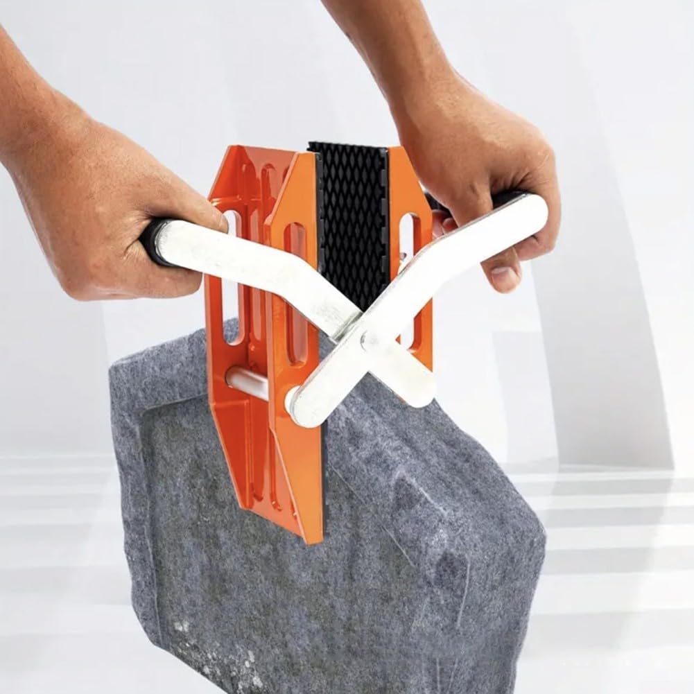 1 x robuste Granit-Trageklemme, 299 kg Hebewerkzeug mit rutschfestem Griff für Glas, Stein, Metallplatten, Aluminium-Legierung für Bauarbeiter (3)