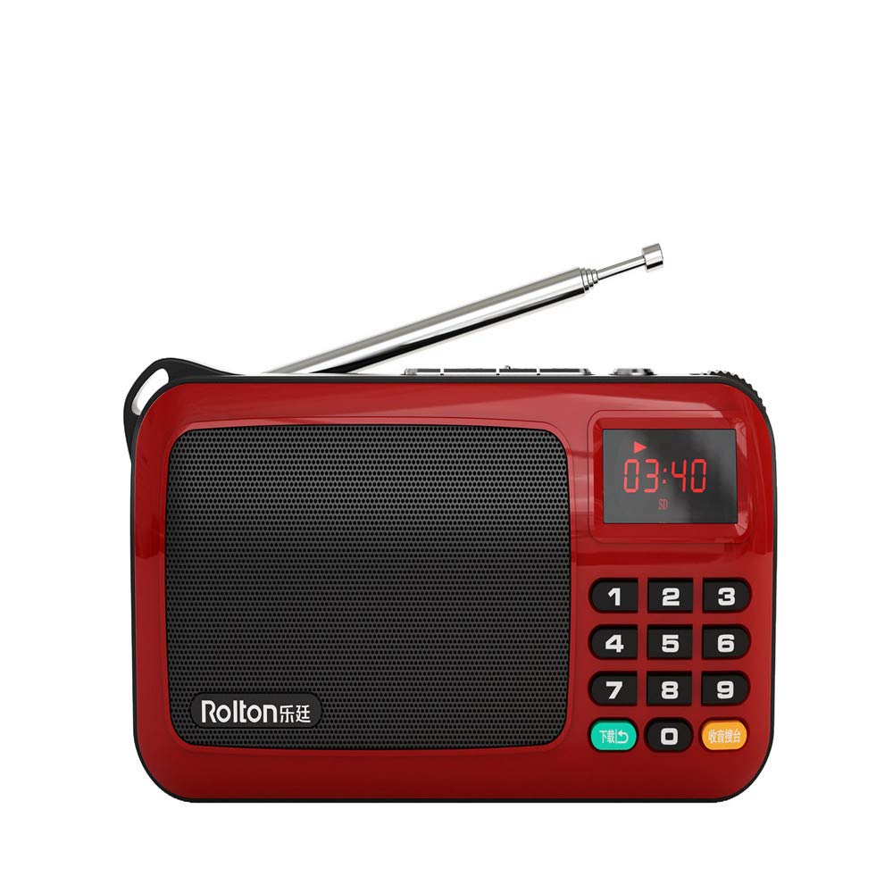Radio FM Portable Avec Bluetooth - Haut-parleur 5W, écran LED, Enregistrement, Minuterie | Supporte Carte TF, USB, Batterie 1200mAh