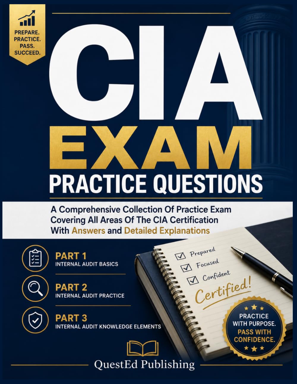 CIA EXAM PRACTICE QUESTIONS: A Comprehensive Collection Of Practice Exam Covering All Areas Of The CIA Certification With Answers and Detailed Explanations