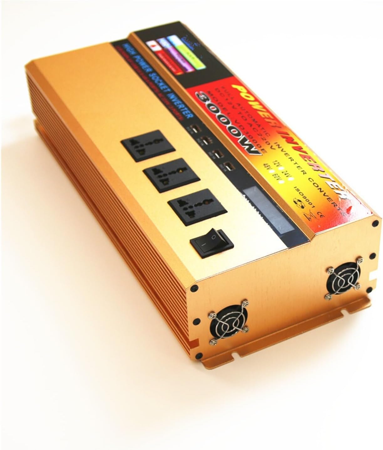 3000W full power solar home car inverter 12V to 220V corrected wave(12V 220V)