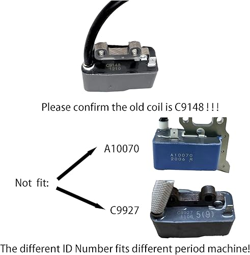 Miniatura 2 de HEPENG SRM225 A411000130 A411000131Bobinas de encendido para Echo Shindaiwa Trimmer ED-200 ES-210 GT-200R GT-201I HC-150I PPF-211 SHR-210 SRM-210