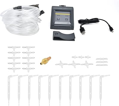 Sprinkler Timer, Drip Irrigation Kit with Automatic and Manual Mode, IndoorOutdoor Sprinkler Controller for Daily Gardening