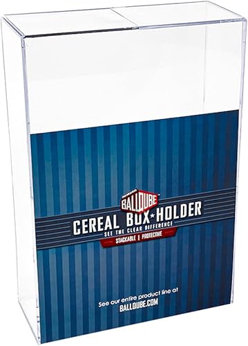 Miniatura 2 de Caja expositora de cereales, caja cuadrada transparente de 18 onzas, soporte de exhibición de recuerdos y almacenamiento deportivo