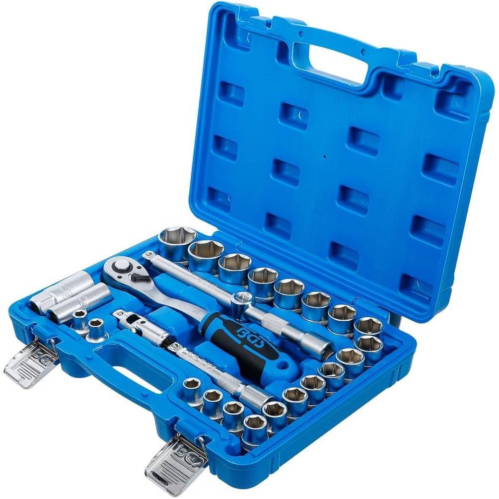 Set mit Tüllen, 12,5 mm (1/2), 8 – 32 mm – 27 Stück – Stahl robust und praktisch für Mechanik D-Work