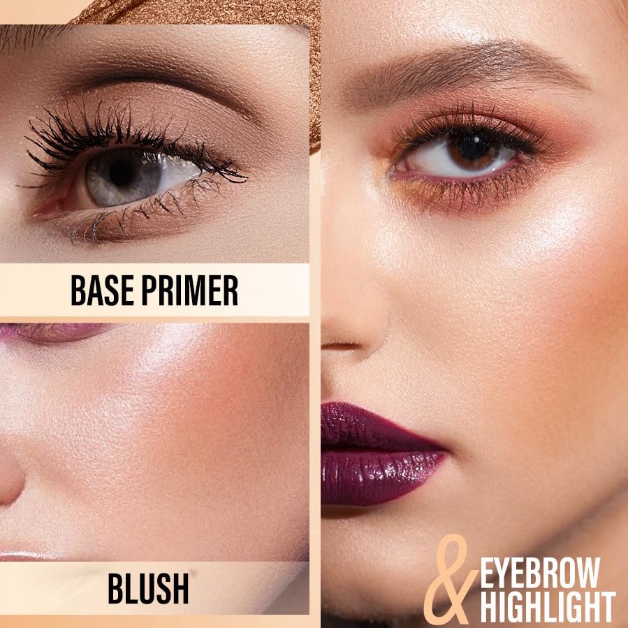 Smoky Nude Eyeshadow Palette,16 Neutral Shades Naked Eye Shadow Makeup Pallet,Multipurpose with Highly Pigmented Glitters,Waterproof Warm Neutrals,Brown& gold Makeup Set - Image 6