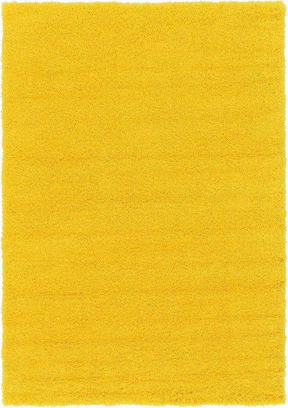Image of Shaggy Area Rug - Extra Plush Luxury Carpet, Super Soft & Cozy Feel| Perfect for Living Room, Bedroom, and Stylish Home Decor- Yellow (7 x 10 ft)