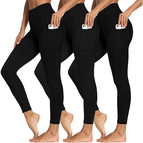 High Waisted Leggings for Women - Soft Athletic Tummy Control Yoga Pants for Cycling Dance Tights